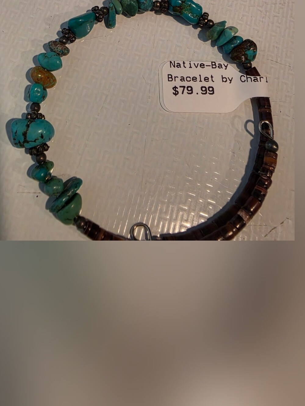 Native Bay Turquoise Nuggets Wrap Bracelet NWT - Picture 2 of 8